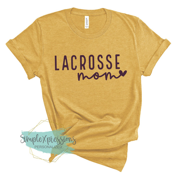 Lacrosse Mom with heart