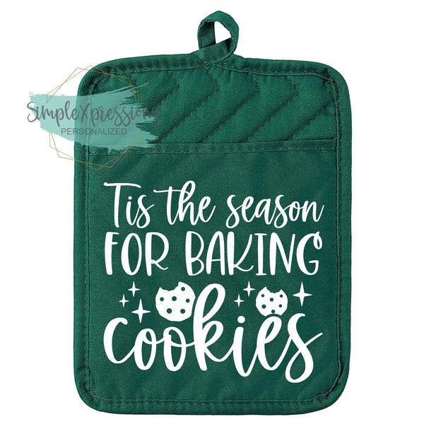 Tis the Season for Baking Cookies Pot Holder