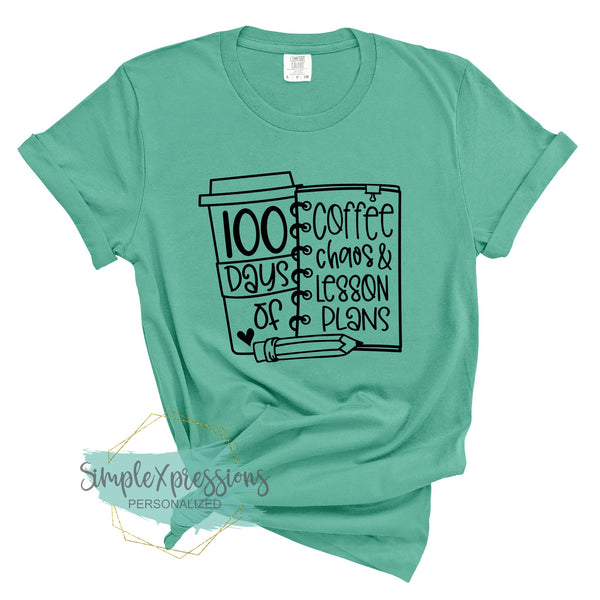 100 days of Coffee, Chaos and Lesson Plans