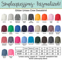 Track Mom Collar Sweatshirt- with names on sleeve