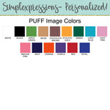 Script Mascot Crew Sweatshirt- PUFF- Choose your Mascot