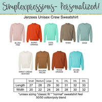 Track Mom Collar Sweatshirt- with names on sleeve