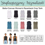 Team Werq Instructor Cropped Racerback Tank- Rainbow