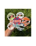 Personalized Ponytail Holder Sport Ball Bag Tag