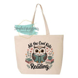 All The Cool Kids Are Reading Zippered Tote Bag