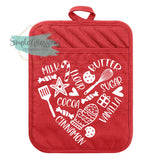Baking Heart Pot Holder