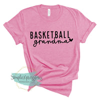 Basketball Grandma with heart