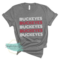 YOUTH Buckeyes Retro Stripes