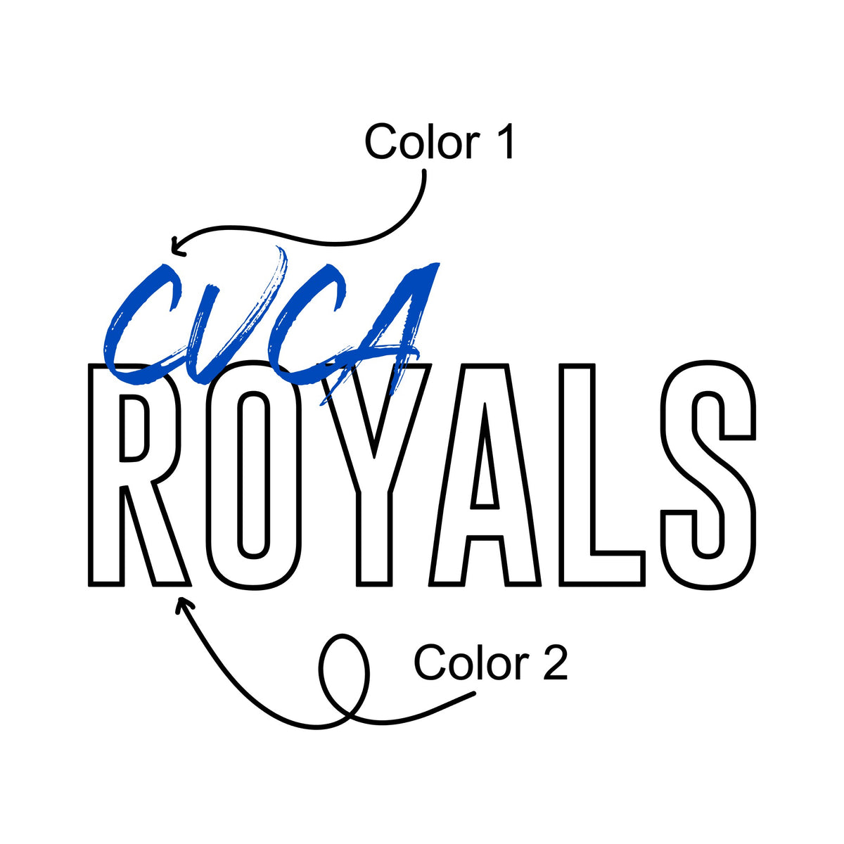 YOUTH CVCA Royals Outline – SimpleXpressions-Personalized!