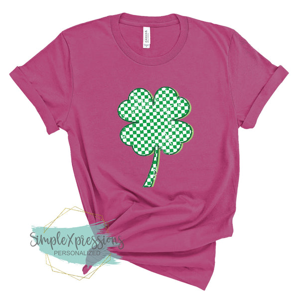 YOUTH Checkered Shamrock