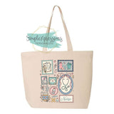Cute Nurse Zippered Tote Bag