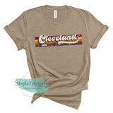 Distressed Retro Cleveland
