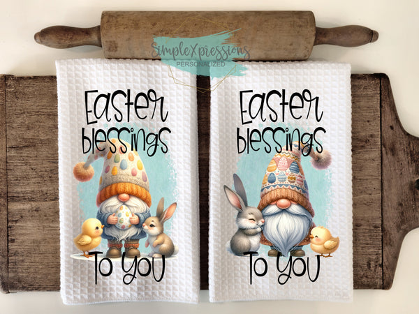 Easter Kitchen Towels- Easter Blessings to You