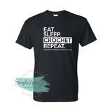 Eat. Sleep. Crochet. Repeat. Lakeview Crochet Club