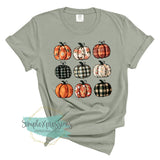 Faux Embroidery Pumpkins