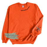 Field Hockey Grandma Collar Sweatshirt- with names on sleeve