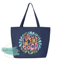 Focus on the Good Zippered Tote Bag