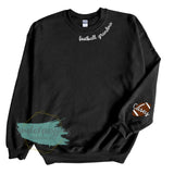 Football Grandma Collar Sweatshirt- with names on sleeve