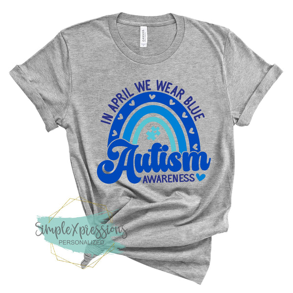 YOUTH In April we wear blue- Autism Awareness