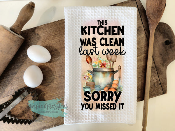 Kitchen Towels-This kitchen was clean last week