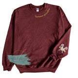 Lacrosse Grandma Collar Sweatshirt- with names on sleeve