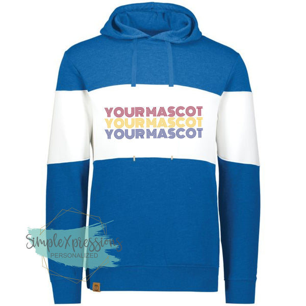Choose your Mascot Retro Stripes-Ivy League Hoodie