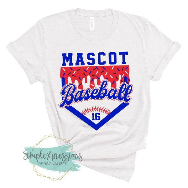 YOUTH Mascot Baseball Drip