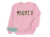 Merry- Faux Embroidery
