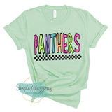 YOUTH Neon Checkered Panthers