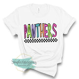Neon Checkered Panthers