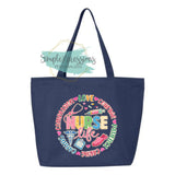 Nurse Life1 Zippered Tote Bag