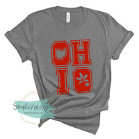 Ohio with state leaf