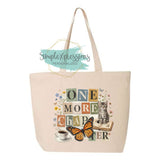 One More Chapter Zippered Tote Bag