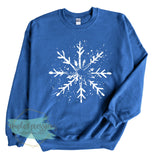 Oversized Grunge Snowflake