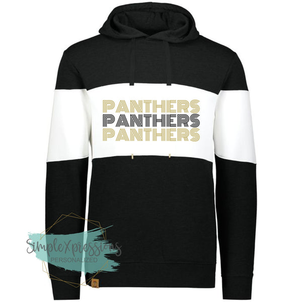 Panthers Retro Stripes-Ivy League Hoodie