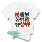 Patriotic Bows and Paws