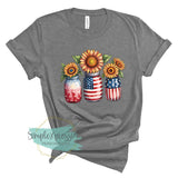 Patriotic Sunflowers