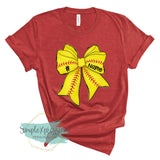 YOUTH Personalized Softball Bow