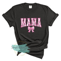 Pink Floral Mama with Bow