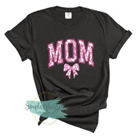 Pink Floral Mom with Bow