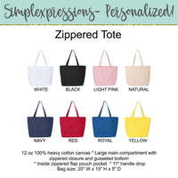 Does this Bag Make My Papers Look Graded? Zippered Tote Bag