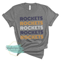 Rockets Retro Stripes
