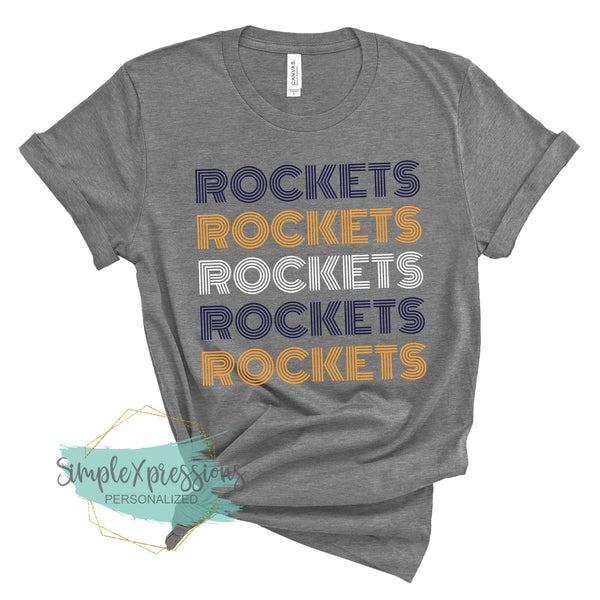 Rockets Retro Stripes