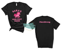 Sara's Pink Pony Posse #SaraStrong
