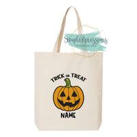 Personalized Trick or Treat Bag- you choose design