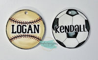 Personalized Sport Ball Bag Tag