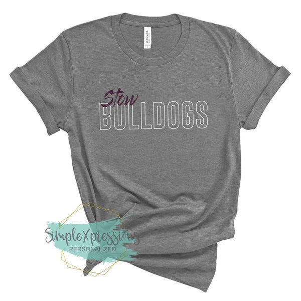 YOUTH Stow Bulldogs Outline