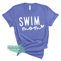 Swim Mom with heart