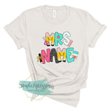 Personalized Teacher shirt