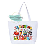 Teaching Future Leaders Zippered Tote Bag